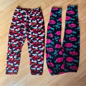 Fleece Pants Set Tapered Leg Kids L
